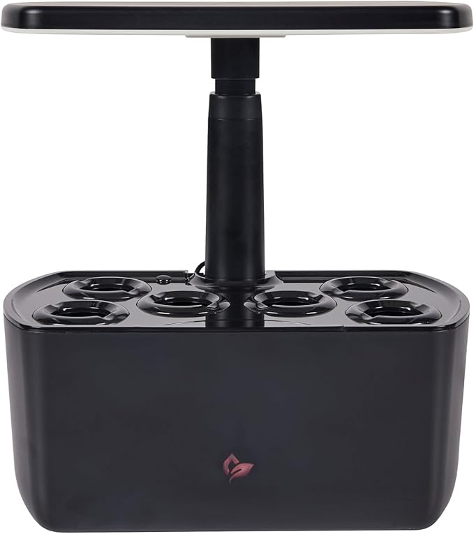 AeroGarden Harvest 2.0, Indoor Garden Hydroponic System with LED Grow Light, Holds up to 6 AeroGarden Pods, Black