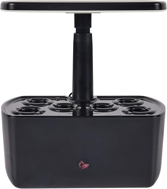 AeroGarden Harvest 2.0, Indoor Garden Hydroponic System with LED Grow Light, Holds up to 6 AeroGarden Pods, Black