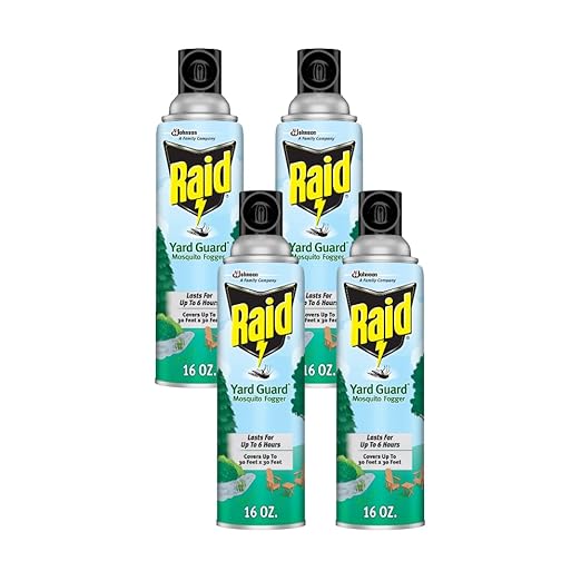Raid Yard Guard Mosquito Fogger 16 Ounce (Pack of 4)
