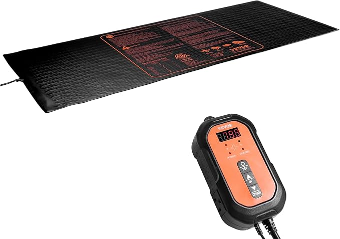 VEVOR 48"x 20.75" Seedling Heat Mat w/Digital Thermostat Combo Set,MET-Listed Heating Pad for Seed Starting, Waterproof Seed Mats for Germination, Indoor Gardening, Hydroponic, Greenhouse, 1 Pack