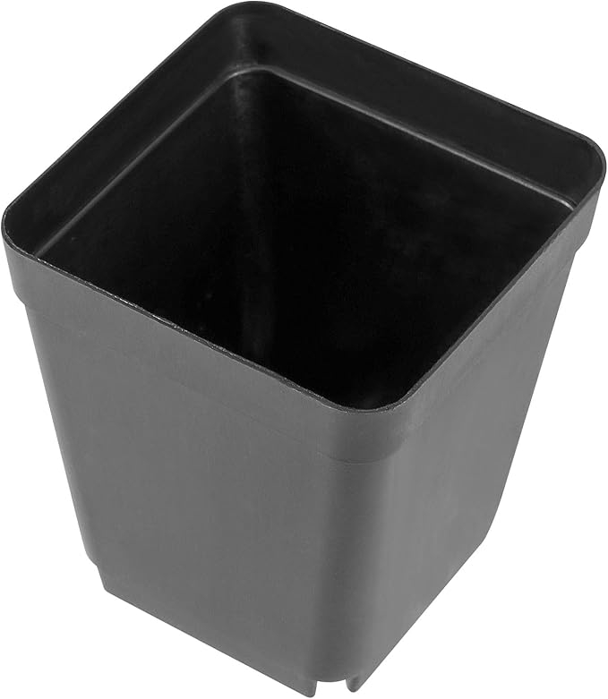 120 Pieces 2.7 Inch Plastic Square Nursery Pot, Transplant Planting Pots Greenhouse Supplies, Durable Plastic Flower Pots for Seedlings Black