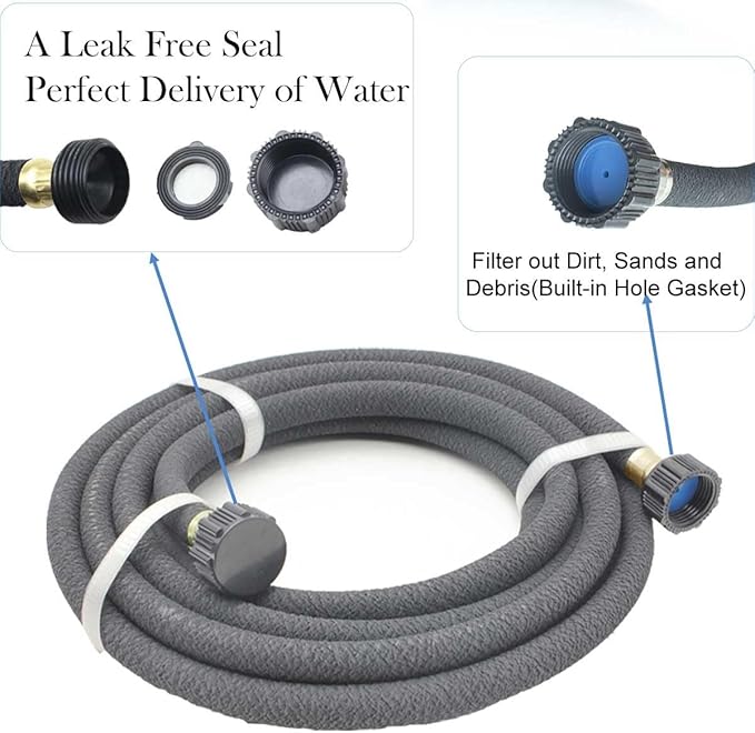 Taisia 3/8 inch Soaker Hose 75ft Water Drip Hose Round Garden Hoses Saves 70％ Water Perfect Delivery Great for Garden Flower Bed (3-8-75FT)