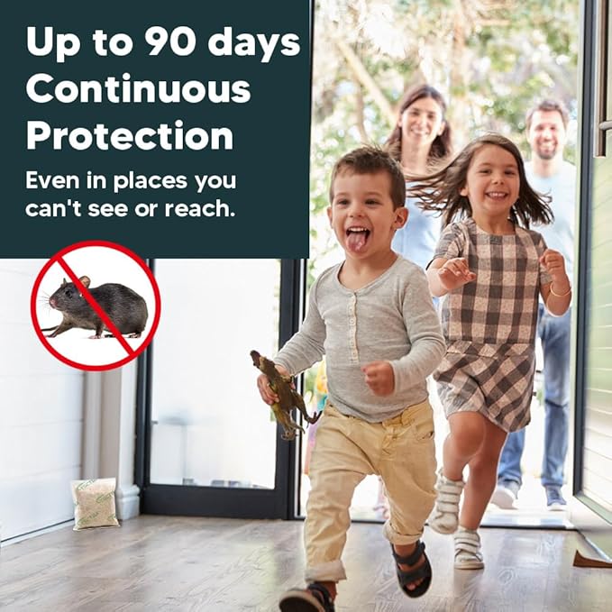 Rodent Repellent Pouches, Rat Repellent, Mouse Repellant, Natural Mice Repellant Indoor, Peppermint Oil to Repel Mice and Rats,Rat Deterrent, Keep Mice Away, Powerfully&Effectively-12P