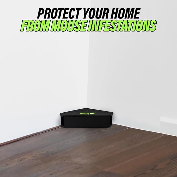 Mouse Bait Station for Outdoor & Indoor with Keys - Mice Traps for House Indoor Kill - Mouse Poisoning Bait Box for Home, Pest Control - Reusable, Safe for Kids & Pets (6 Pack Rodent Traps)