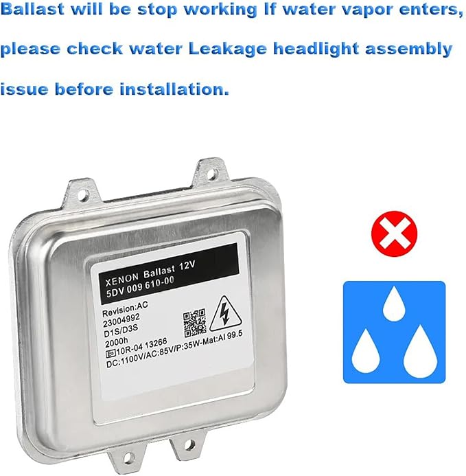 O-NEX HID Ballast for BMW X5 X6 (2010-2012) – Direct Replacement 5DV00961000 / 5DV00972000 – D1S 35W Xenon Headlight Control Module (Fits Buick Regal, Saab 9-5)