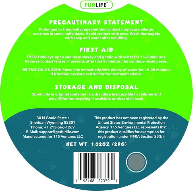 FurLife Flea and Tick Collar for Dogs – Waterproof Grey Dog Collar, Pet Supplies for Tick and Flea Prevention for Dogs, Safe for All Breeds