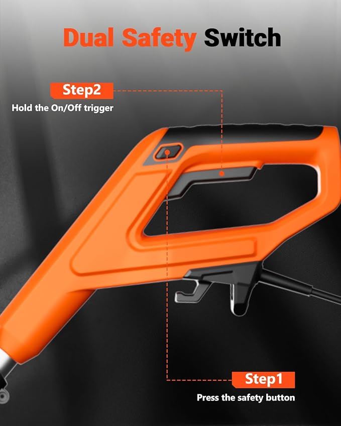 VOLTASK 17-Inch Corded Snow Blower, 12 Amp Electric Snow Blower with Directional Plate