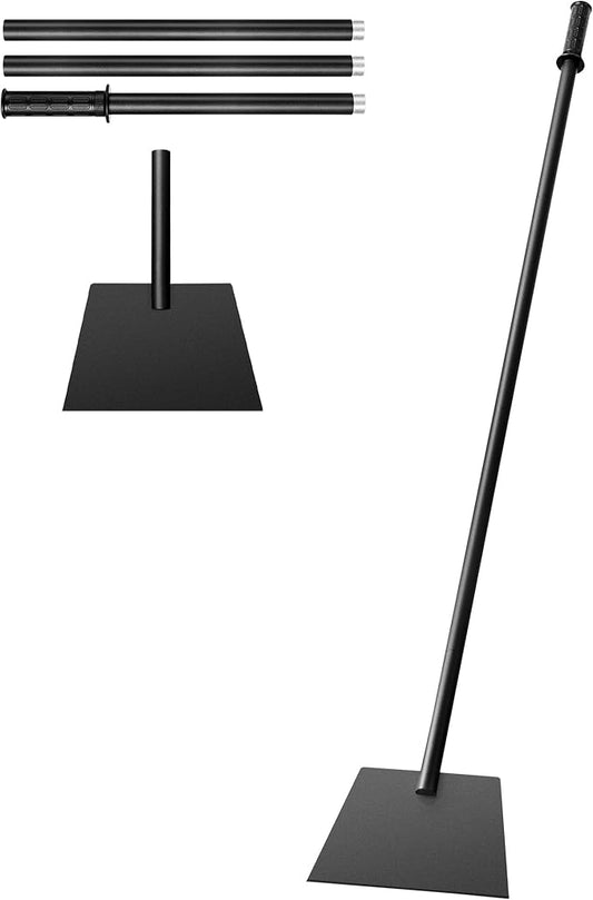 Snow Shovel ice Scraper with Detachable Extension Pole, Adjustable 28.5–61in Handle, Large Blade for Snow & Ice Removal, Anti-Slip Grip, Multi-Purpose Outdoor & Survival Tool