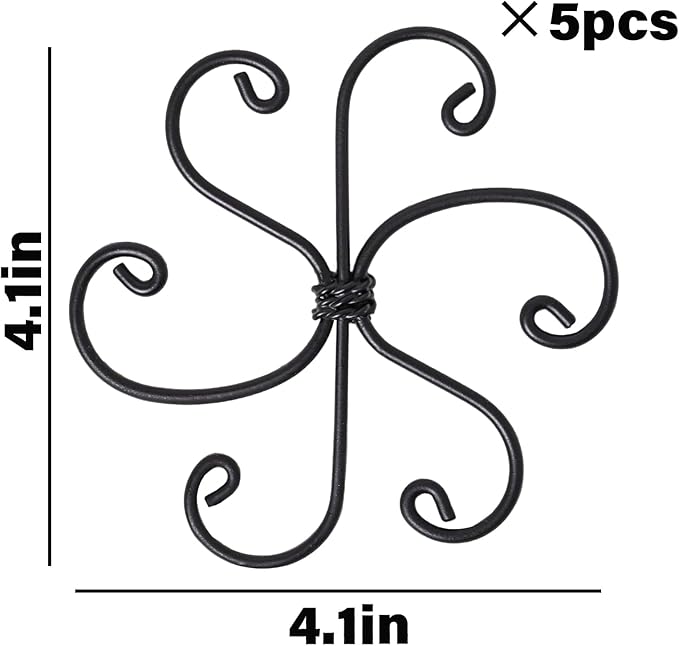 Monstera Plant Support Hook - 4.1x4.1IN 5PCS, Durable Adjustable Stem Support System, Gentle Protection for Monstera and Fishbone Cactus, Professional Indoor Plant Stabilizer