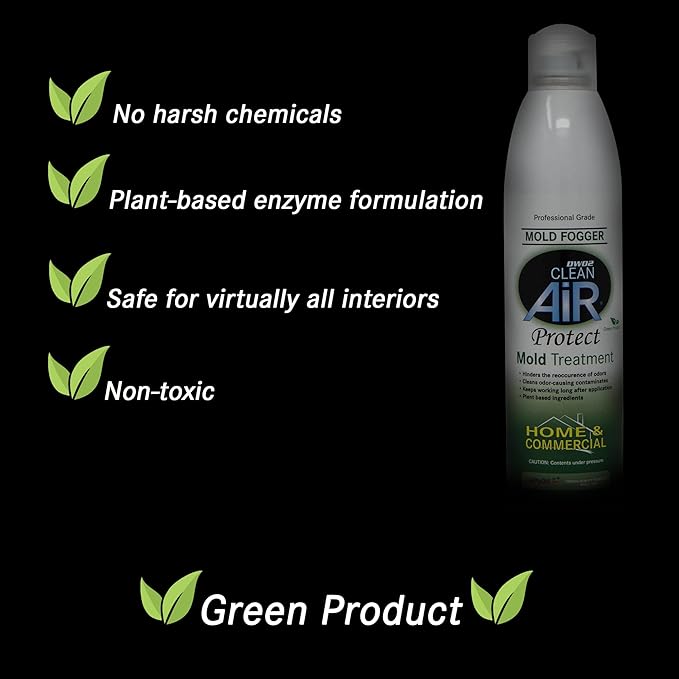 Protect™ Home & Commercial Mold-Treatment Plant-Based Mold-Odor Remover Fogger Treatment - eco-friendly solution for a safer and healthier living and working space (8 oz.)