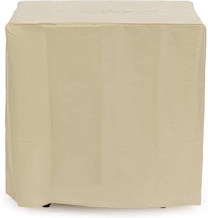 28'' Propane Fire Pit Table, 50,000 BTU Steel Gas FirePit for Outdoor, Fire Table with Lid, Add Warmth & Ambience to Gatherings and Parties On Patio Deck Garden Backyard, Grey.