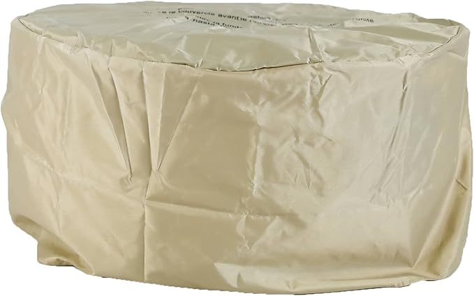 HF09501AA Edinburgh 40,000 BTU Propane FirePit Table for Patio and Deck Use, MGO Construction, Includes Crystal Glass Beads Protective Fabric Cover, 28 Inch x 9 Inch, Stonework Finish