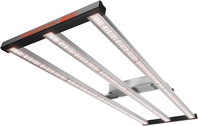 Spider Farmer SE4500 320W LED Grow Lights, Samsung LM301H EVO Diodes, 2025 Upgraded Remote App Control, 2X4ft Coverage Full Spectrum Dimmable Bar Style Growing Lamp for Indoor Plants