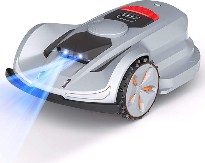 SUNSEEKER X7 Wireless Robot Lawn Mower 0.75 Acre/ 32,000Sq. Ft, with Smart APP Control, Vision AI System & RTK, Path Planning, Adaptive Floating Cut Height up to 4", for Medium to Large Yards