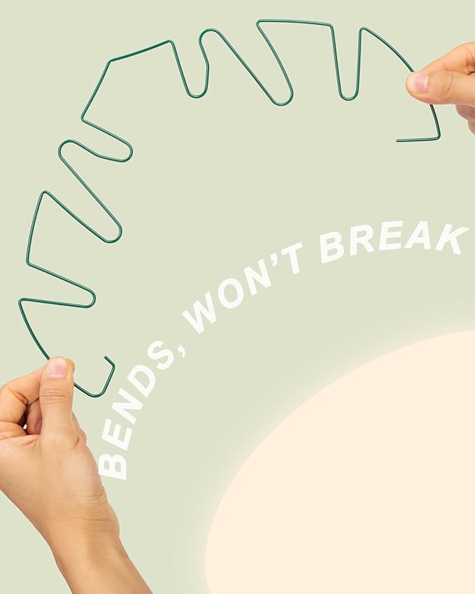 Monstera Plant Support 6-Pack - Durable Iron Clamps with Turtle Shell Design, Plant Supports for Indoor Plants & Climbing Vines, Healthy Growth & Leaf Stabilization