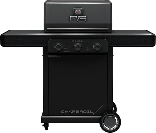 Charbroil® Pro Series™ with Amplifire™ Technology 3-Burner Propane Gas Grill and Griddle Cabinet, Black - 463365124