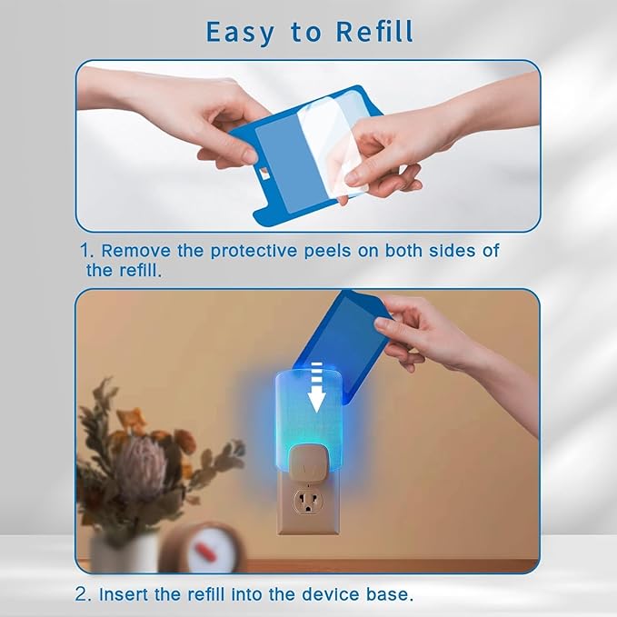 ZVVN 12 Pack Refill Cartridges Kit for Plug-in Blue Light, for Stem Light, Replacement Glue Cards (12 Pack)