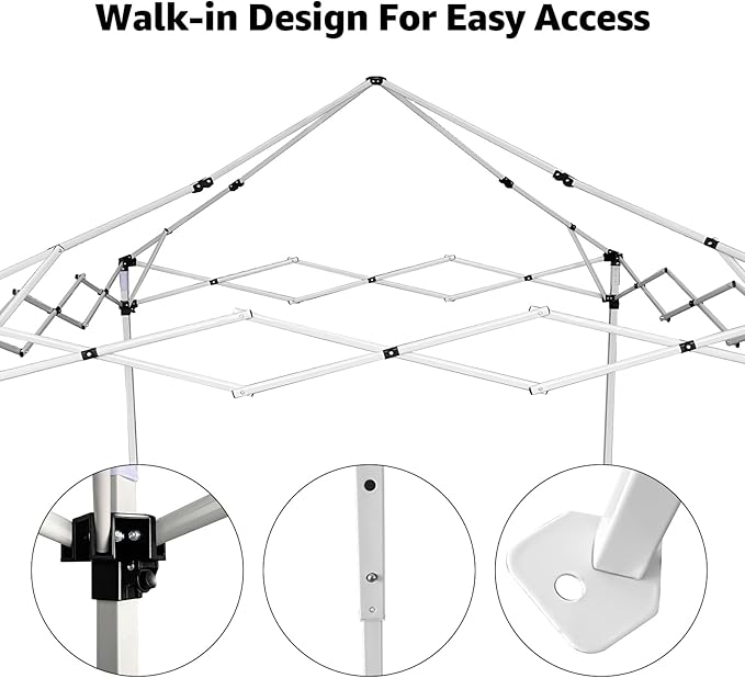 8x8 FT Portable Walk-in Greenhouse with 2 Mesh Roll-Up Windows & Roll-up Zipper Door - Easy Setup for Indoor/Outdoor Gardens, PE Cover, Green
