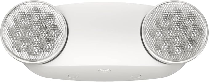 1 Pack Led Emergency Lights for Business, LED Emergency Exit Lights with Battery Backup, 2 Bug Eye Heads Adjustable Commercial Emergency Lighting Fixtures, UL 924 Certified.