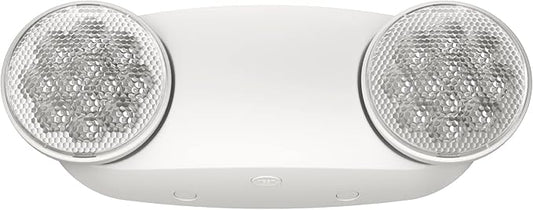 1 Pack Led Emergency Lights for Business, LED Emergency Exit Lights with Battery Backup, 2 Bug Eye Heads Adjustable Commercial Emergency Lighting Fixtures, UL 924 Certified.