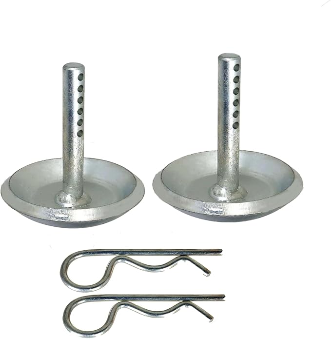 2205071 Snow Plow Skid Shoes,Quick Release Adjustable Pin Lock Plow Skid Feet Replacement for ATV UTV Hardened Steel Snow Plow Non-Slip Base with Quick Release Cotter Pins 2208864 2/Pack