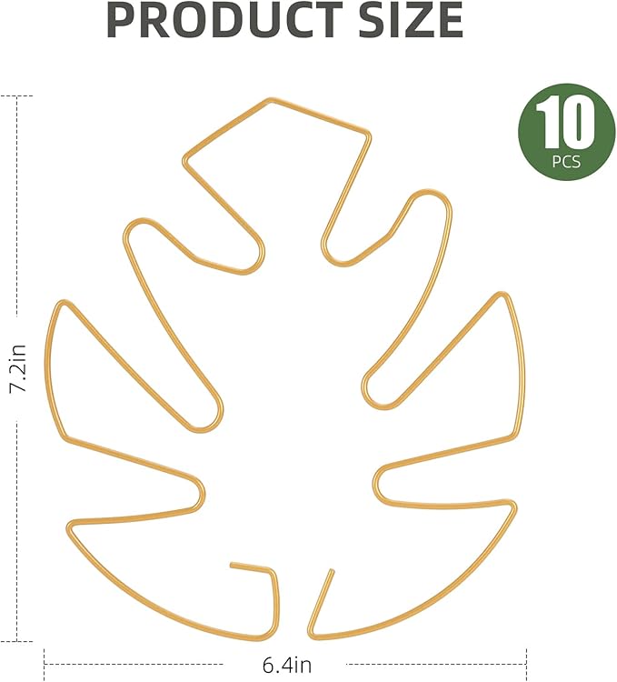 10PCS Iron Monstera Plant Support, Uniquely Designed Indoor Plant Accessories, Stable Plant Support Stakes for Indoor Plant, Turtle Shell Bamboo Clamp Set for Thriving Growth