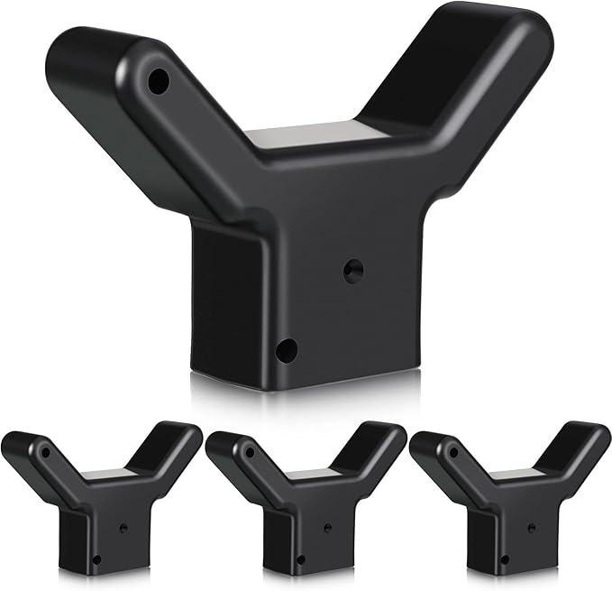 Yungyan 4 Pcs Tree Support, Plastic Fruit Tree Branch Support Device Tree Brace Prevent Them from Breaking for Vineyards Ornamental Gardens Orchards Fits on Standard 1.57 x 1.57 Inch Lumber (Grey)