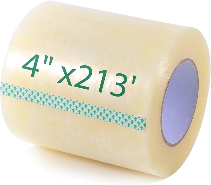 Greenhouse Repair Tape, 6.3 mil Thickness Greenhouse Plastic Tape, Clear UV Resistant Greenhouse Sheeting Coverings Film Tape(4inX213ft)