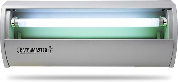 Catchmaster Pro Series Flying Insect Light Trap, Electric UV Light Fly Trap, Silent Adhesive Glue Board, Mosquito Gnat Killer Indoor, UV Lamp Bug Catcher, Pet Safe Pest Control for Home & Garage