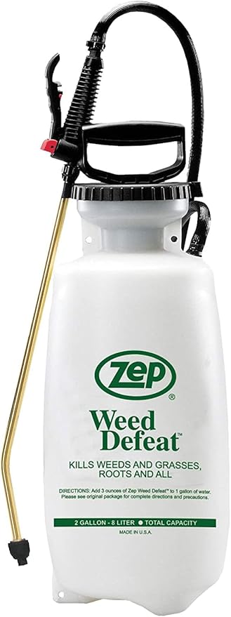 New! Zep Weed Defeat Sprayer 2-Gallon 781101 (1 Unit) Rust Proof and Dent Proof Industrial Strength Sprayer White
