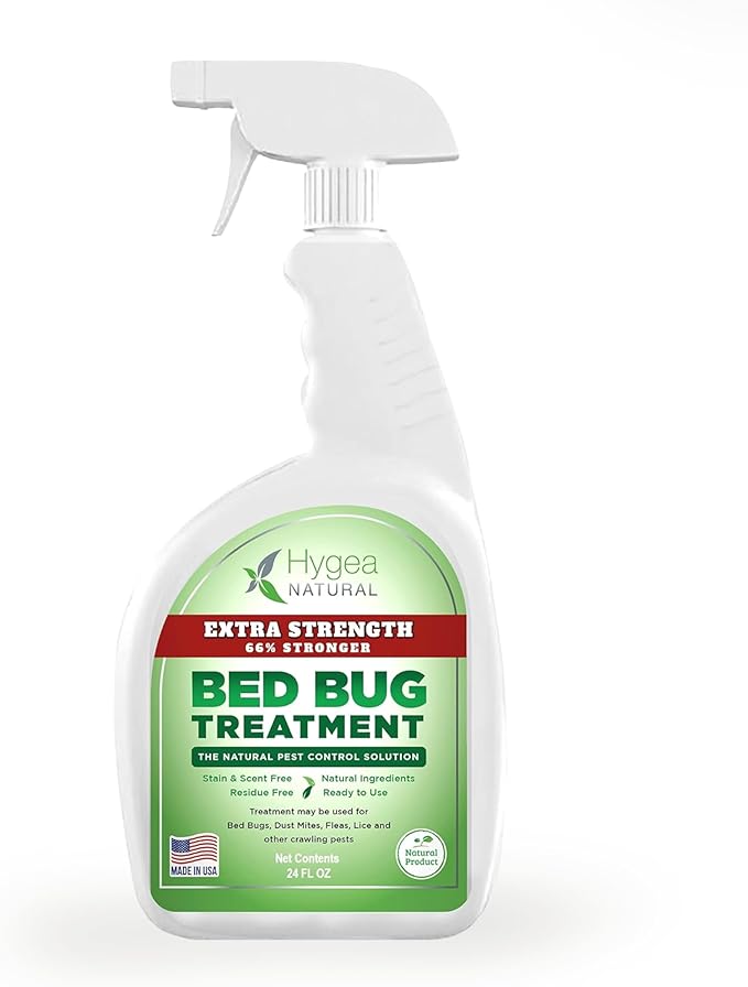 Extra Strength Bed Bug & Mite Spray - Child & Pet Friendly - Stain & Odor Free - 66% Stronger Formula (24 oz)