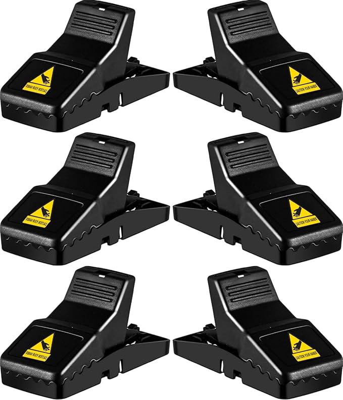Rat Traps, Large Mice Traps for House, Mouse Trap Indoor Quick Effective Sanitary, Mice Snap Trap, Safe Rat Trap Catcher for Family and Pet