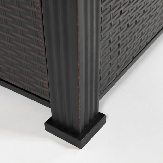 28'' Propane Fire Pit Table, 50,000 BTU Fire Table with Steel Lid, Big Legs, Laval Rocks.