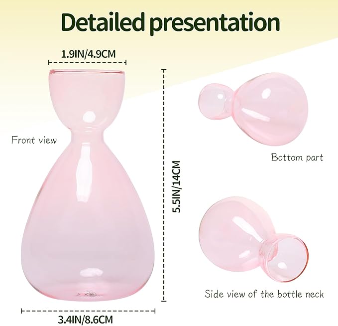 Avocado Vase Avocado Seed Starter Vases Avocado Trees Live Plants Growing kit Glass 2pc