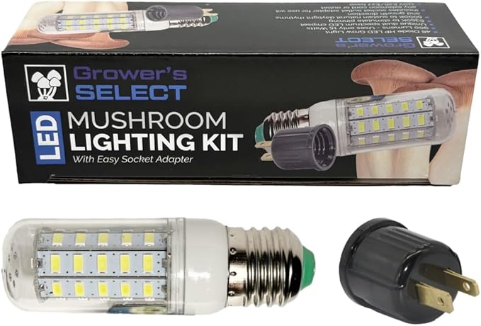 Grower's Select E26 LED Light | Mushroom Lighting Kit | with Socket Adapter