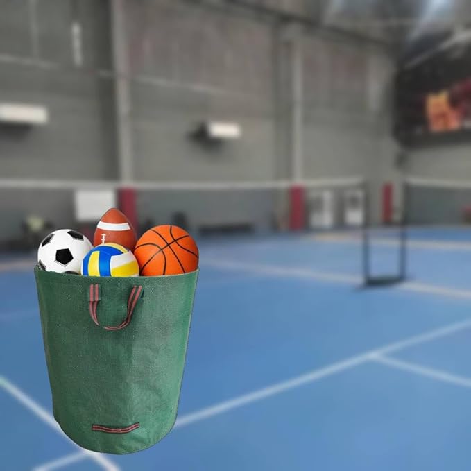 Leaf Collector & Leaf Bag 2-Pack | 106 Gallon Reusable Standable Yard Waste Bags | Portable Durable Garden Clippings Container with 4 Handles for Lawn Care, Camping & Recycling