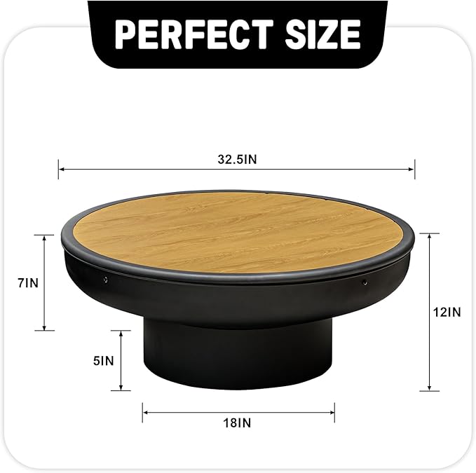 32in Fire Pit Table with Lid,Heavy Duty and Deep Fire Bowl,Outdoor Wood Burning BBQ Grill Firepit Bowl with Cover Lid, Fire Pit for Outside Table for Backyard Bonfire Patio Picnic