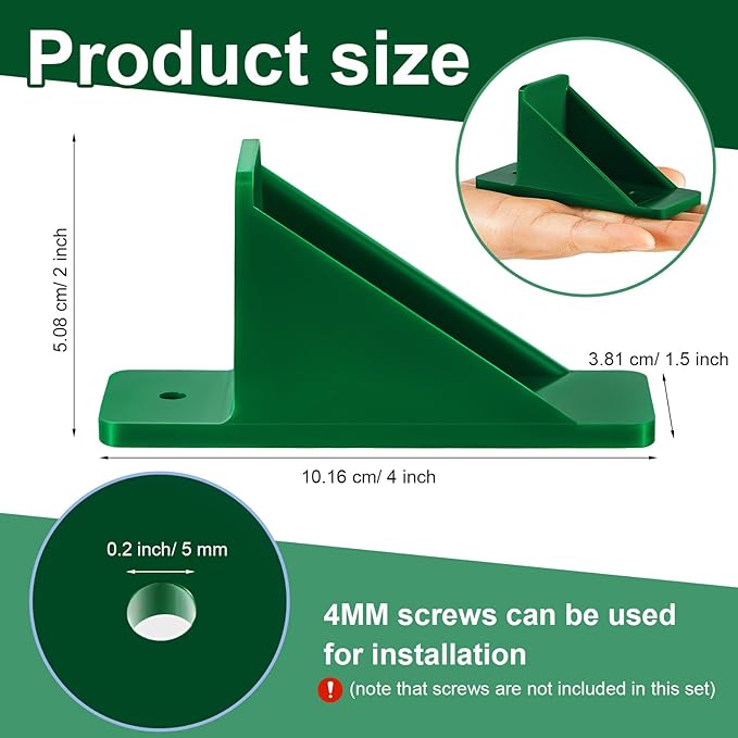 Taiyin Mini Snow Guards for Metal Roofs Prevent Sliding Ice Snow Stop Buildup Block to Stop Ice from Sliding Off Your Metal Roof