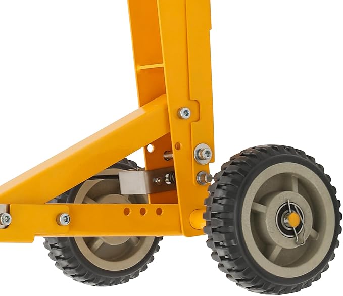 Lawn Mower Lift, 800Lbs Lawn Mower Lift Carbon Steel Manual Lift Jack Lawnmower Lift Tool Adjustable Lawnmower Lifts w/Wheel for Garden Tractors All-Terrain Maintenance and Repair(800LBS)