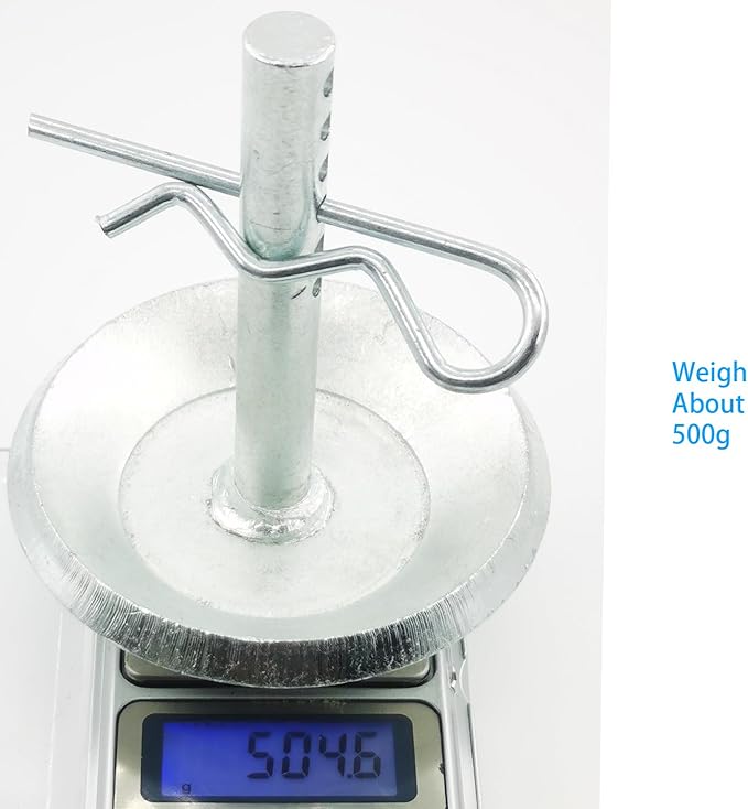 2205071 2208864 2-Pack Snow Plow Skid Shoes Quick Release Adjustable Pin Lock Plow Skid Feet Replacement Hardened Steel Snow Plow Non-Slip Base - with Quick-Release Cotter Pins