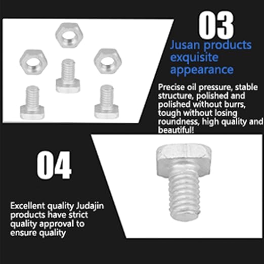 Zerodis 50pcs M6X12 Aluminium Greenhouse Bolts+Nuts Accessory Set for Greenhouse Assembly and Maintenance