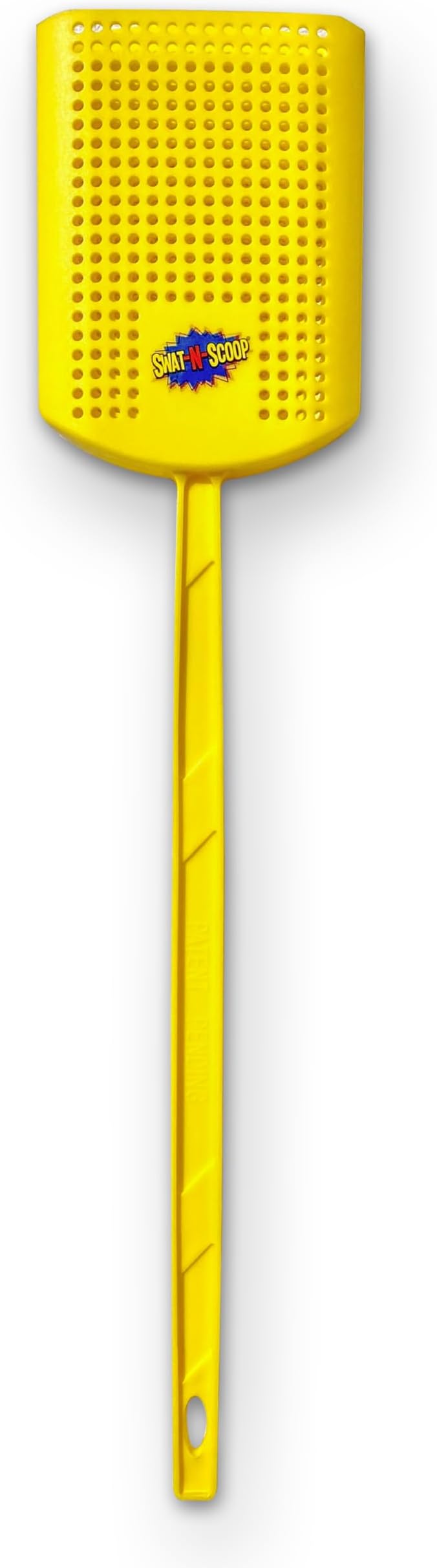 Heavy Duty Fly Swatter and Spider Catcher and Release (1, Yellow). Insect Fly Catchers for Inside Home. House Fly Swatter or Humane Bug Catcher with Built in Insect Scoop.