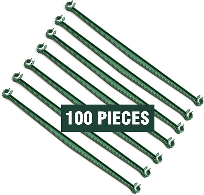 100PCS Stake Arms for Tomato Cage,11.8 Inches Expandable Trellis Connectors for Climbing Plants, Tomatoes Stakes, Vegetables(No Stake, Bayonet Diameter: 11 mm)