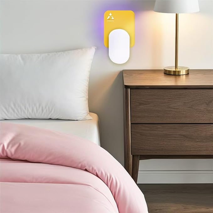 36 Pcs Sticky Refill Glue Cards, Compatible with Safer Home SH502, Dynatrap DT3005W-DS3, DT23005-06, Targets Moth, Fly, Mosquito, Gnat and More, Safe and Super Sticky (Macaron Yellow)