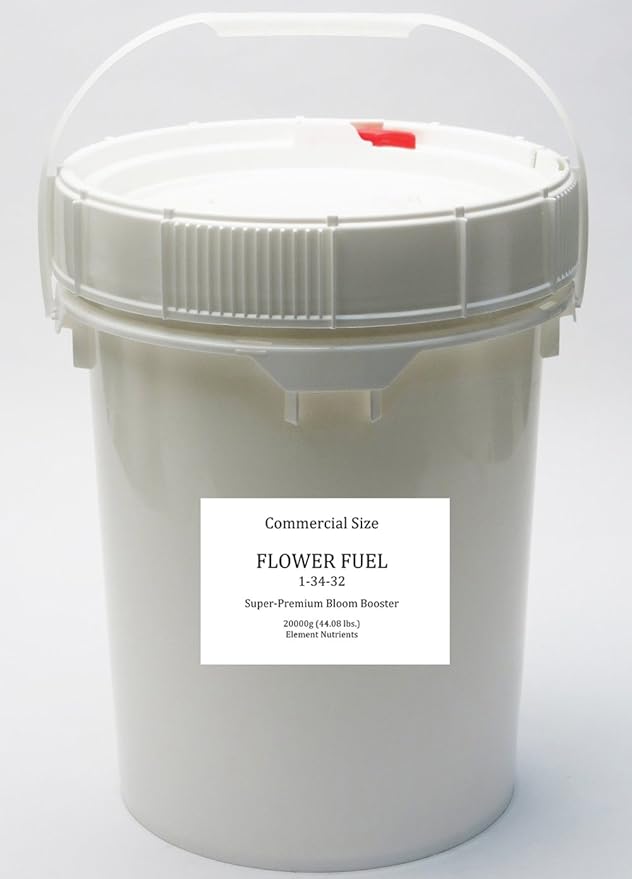Bloom Booster and Yield Enhancer for Plants - Big, Heavy, Healthy Harvests, for Use in Soil and Hydroponics - Concentrated Phosphorus and Potassium - Flower Fuel 1-34-32, 20,000g
