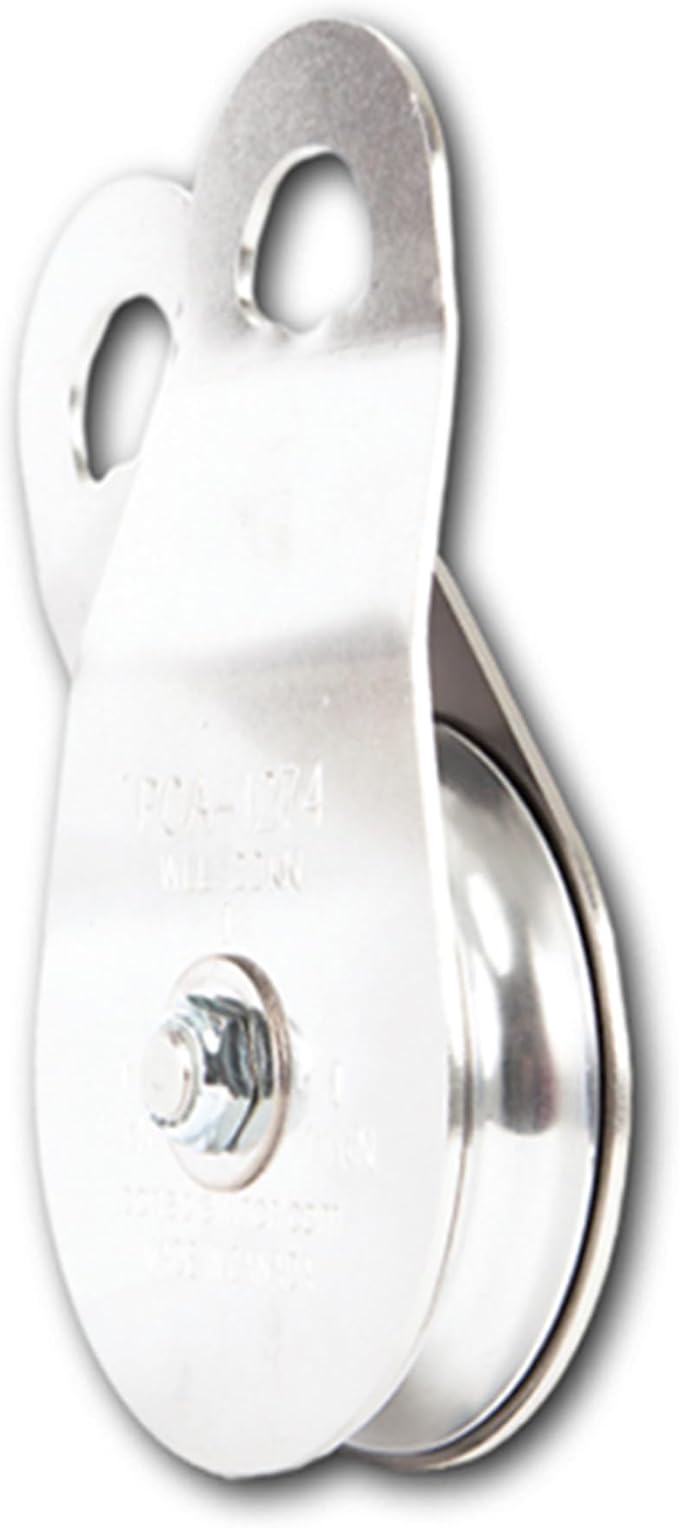 Portable Winch PCA-1274 Snatch Block - Heavy Duty Recovery Winch Snatch Block Pulley, Stainless Steel Winch Pulley, Portable Winch Accessories