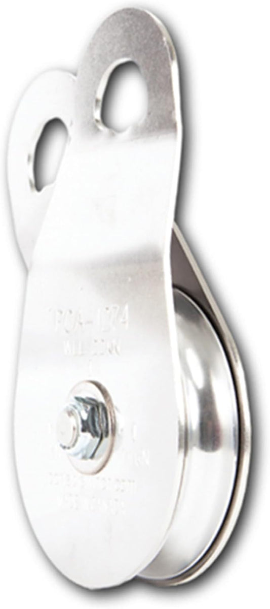 Portable Winch PCA-1274 Snatch Block - Heavy Duty Recovery Winch Snatch Block Pulley, Stainless Steel Winch Pulley, Portable Winch Accessories