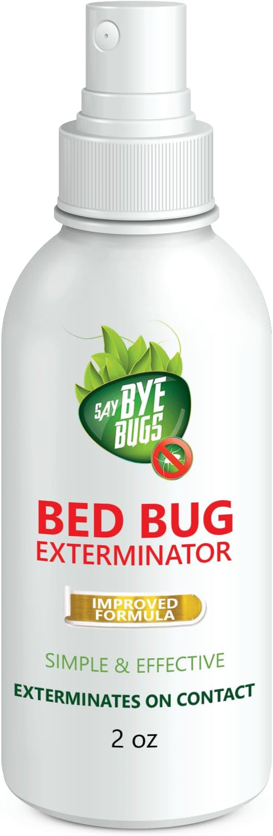 Bed Bug Spray Travel Size- Non-Toxic and Kills on Contact. Stain & Odor Free Bed Bug Spray. New Formula for Getting Rid of Bed Bugs Permanently (2 oz) TSA Approved Size-Travel Must Haves