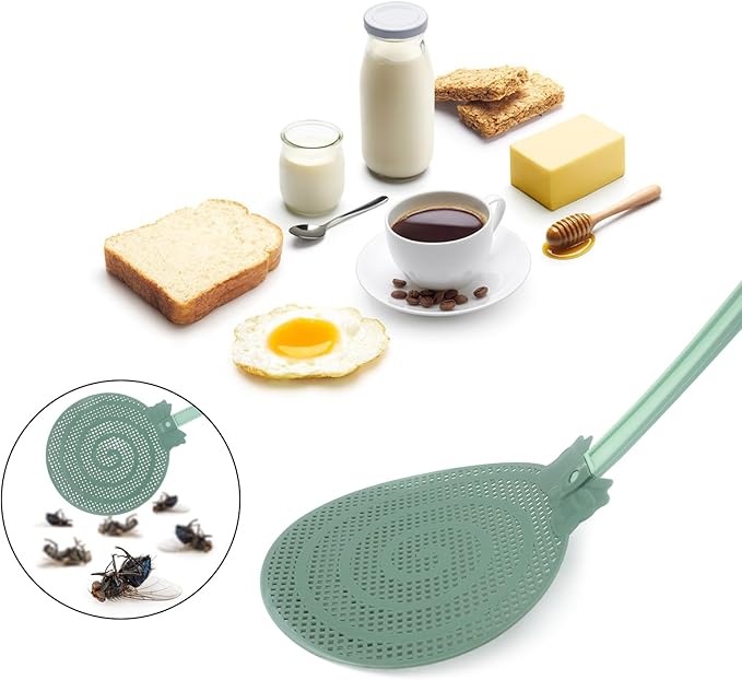 Fly Swatter, Fly Swatter for Indoors, FlySwatter, Fly Swatters Green 2PCS