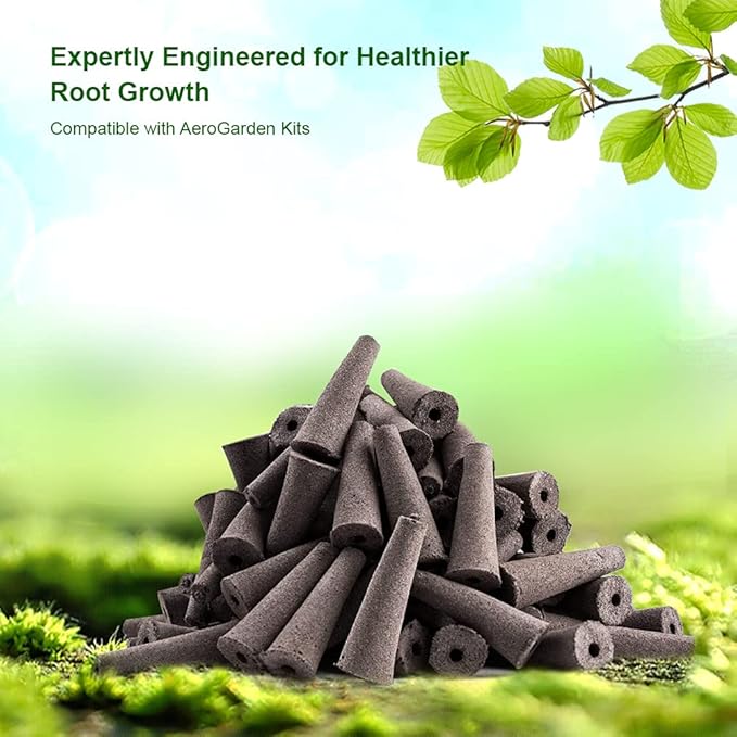 Grow Sponges, Starter Pods Compatible with Aero Garden,Refill Pods for Hydroponic Growing System (50 Pack)